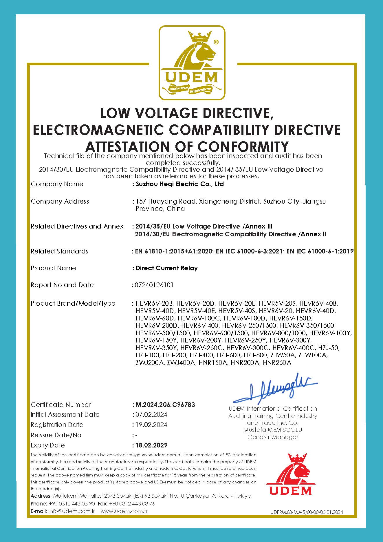 CE certification
